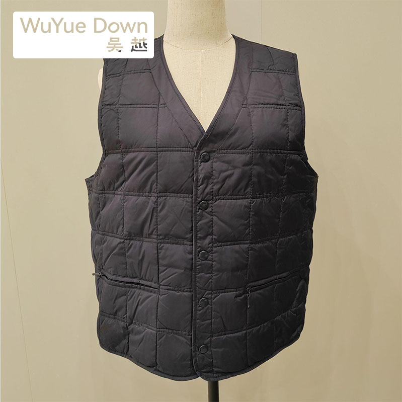 90鸭绒修身男款内搭羽绒马甲背心坎肩隐型保暖秋冬防寒0610