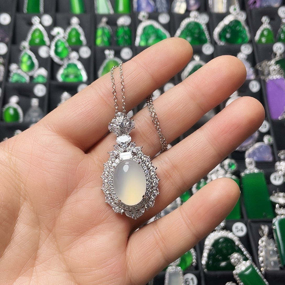 玛瑙/玉髓合金颈饰