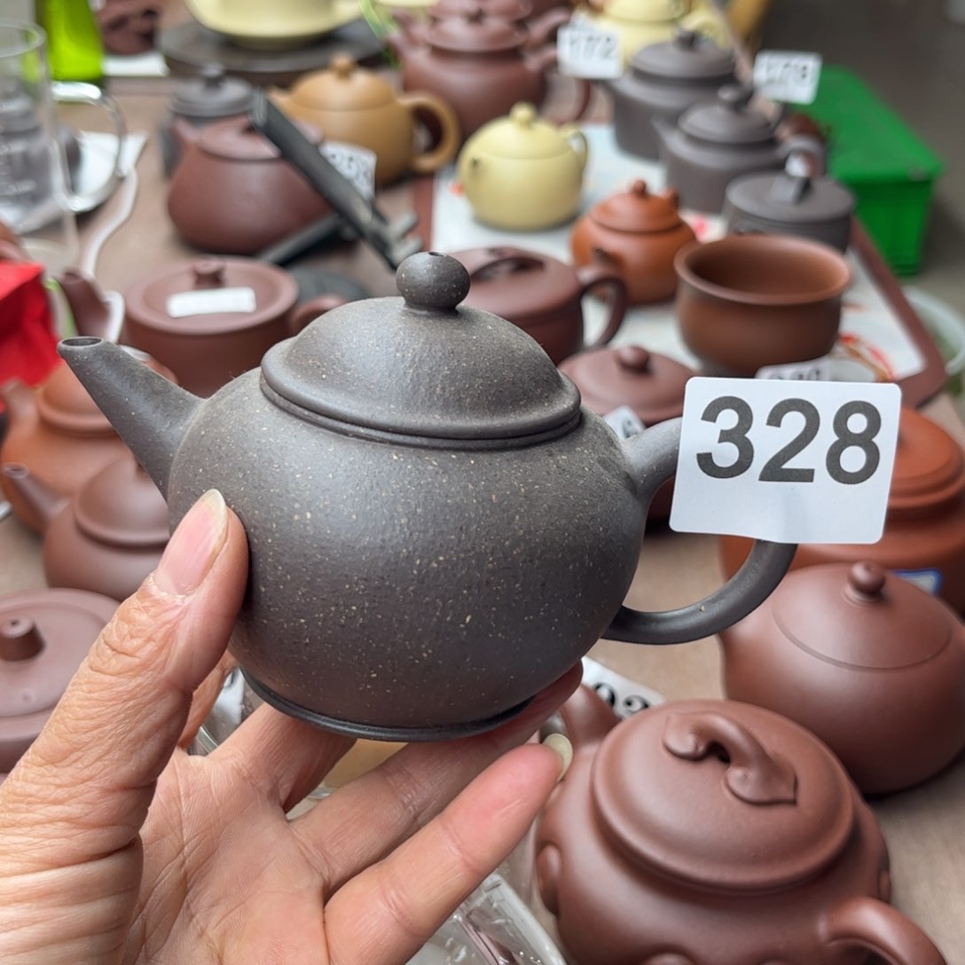 紫砂茶壶天青泥瑕疵200cc