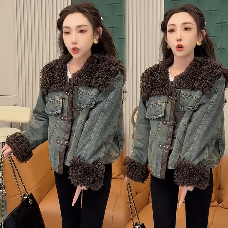 2025秋季新款时尚显瘦气质网红高档洋气女高级百搭宽松大码棉外套