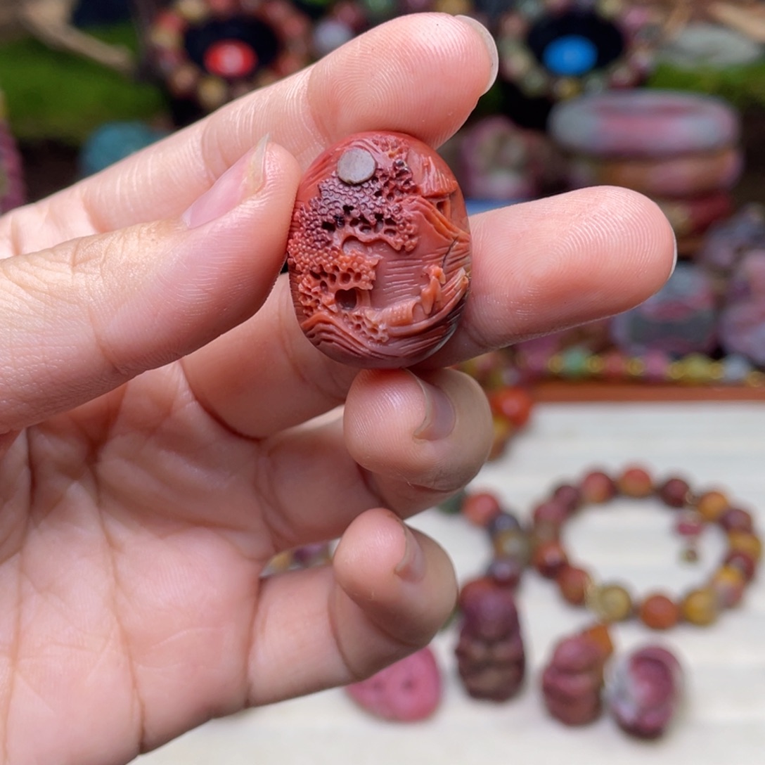 玛瑙/玉髓珠宝半成品未镶嵌盐源玛瑙