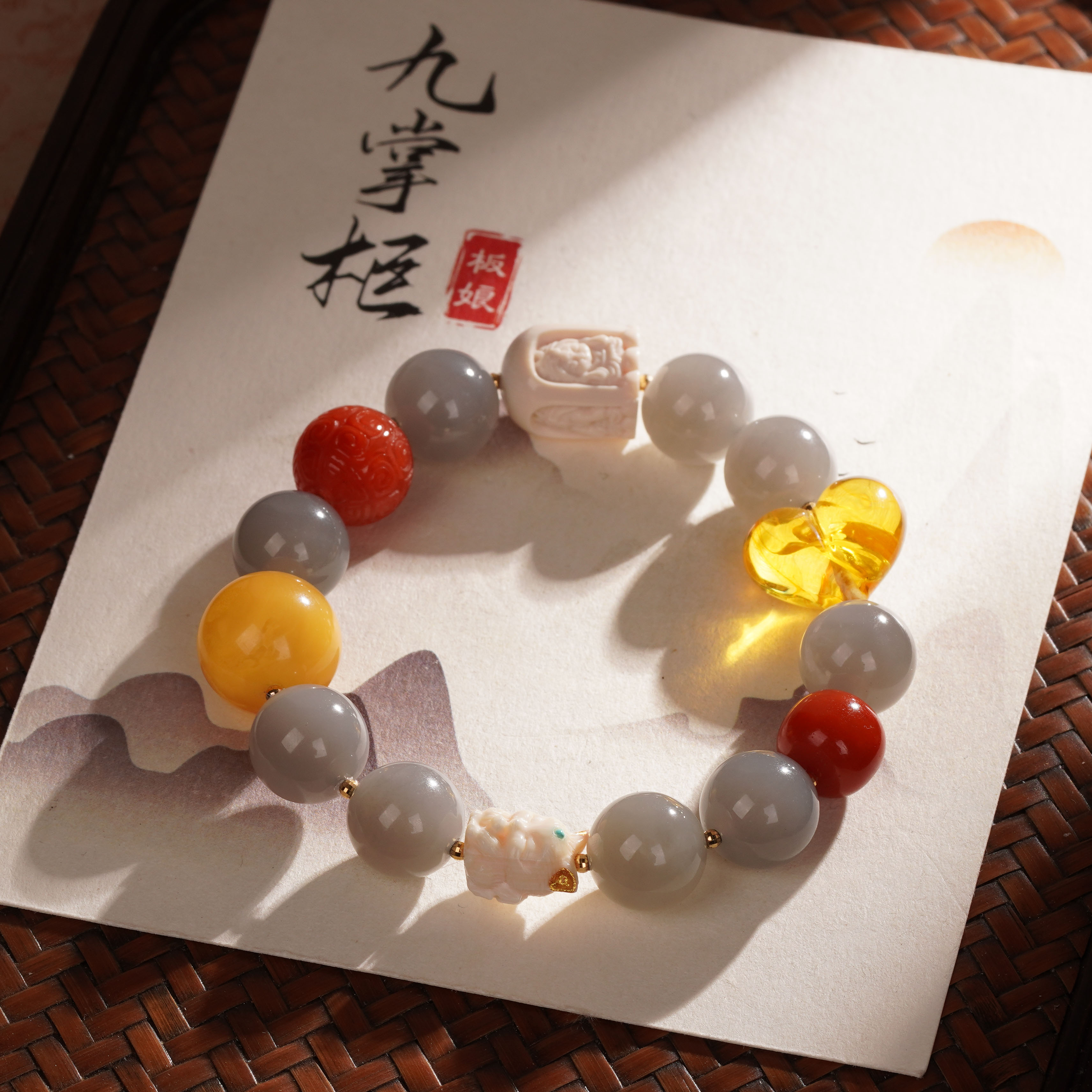 （开库）天然烟紫和田玉单圈18k金配饰—多样性发其一约12mm【JJ217】