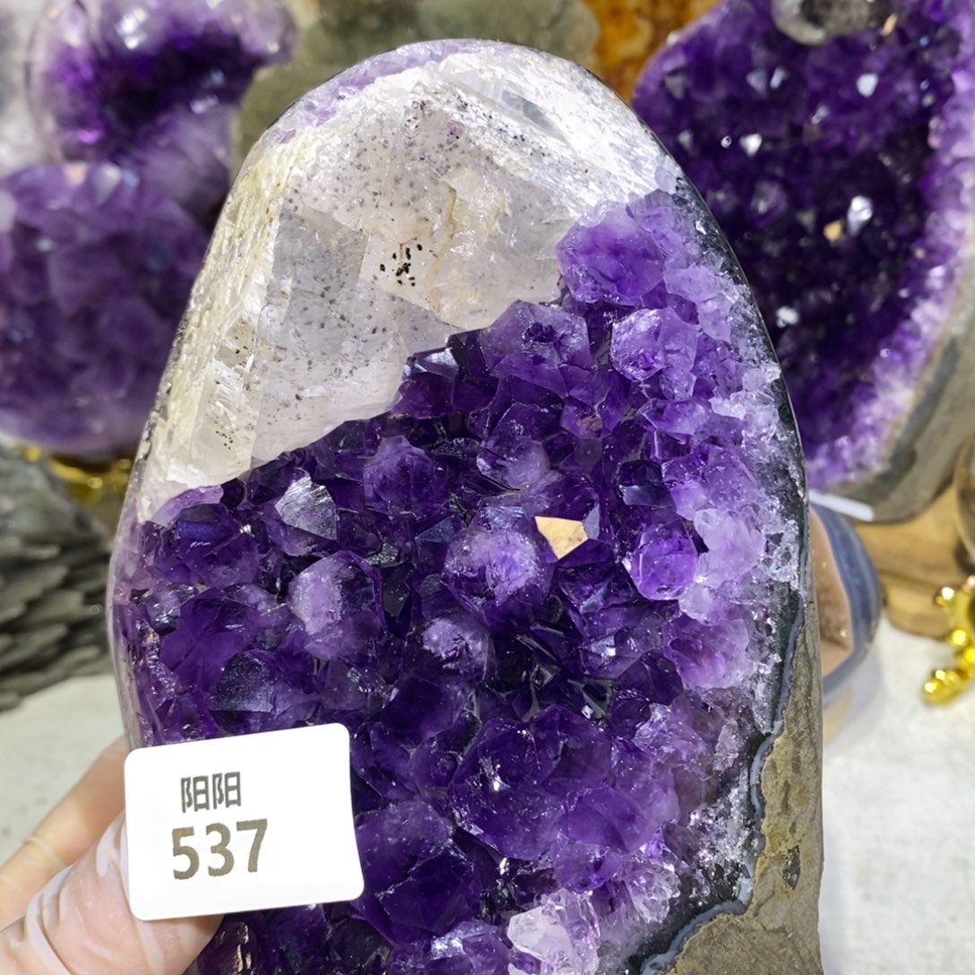 大型摆件（非配饰）未镶嵌紫晶方解石