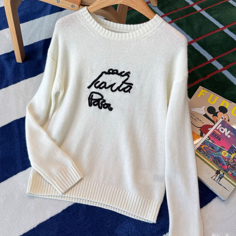 《266》南油高定气质百搭立体拼色长袖针织