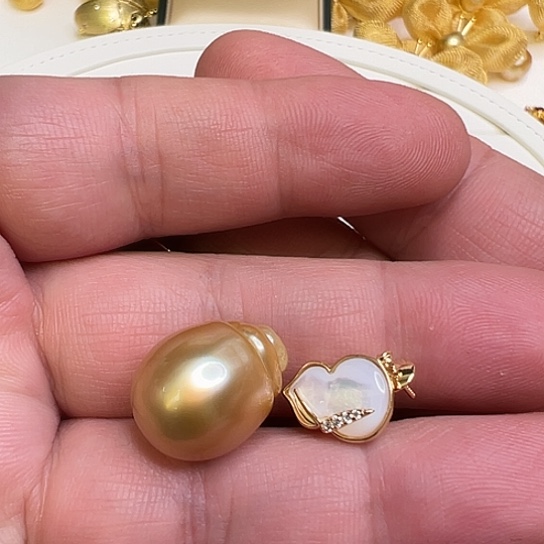 银S925镶嵌颈饰海水珍珠用****1定制