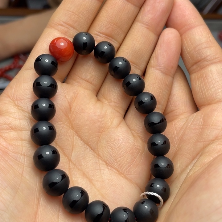 玛瑙/玉髓手串10多样性发1未镶嵌