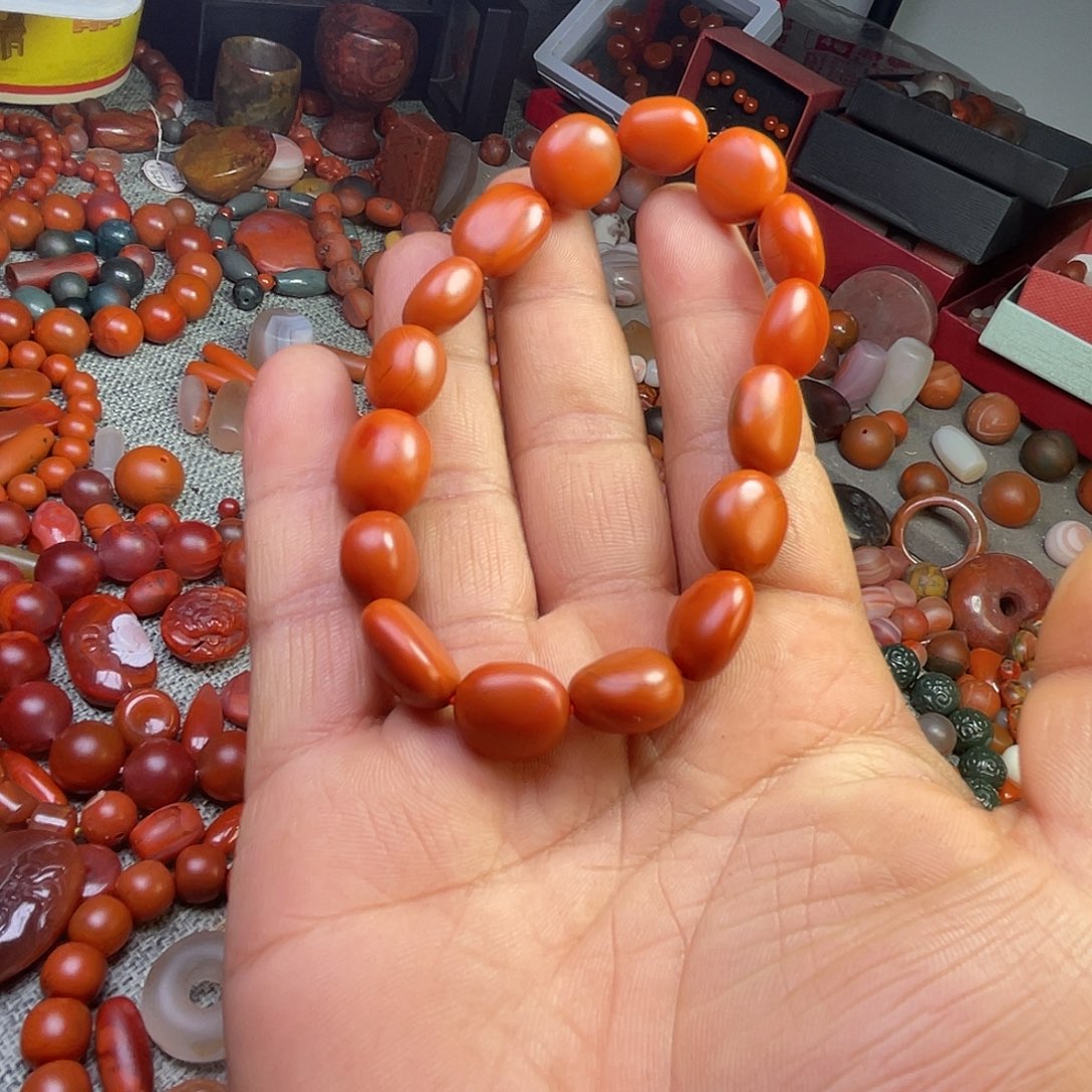 禅***道南红玛瑙未镶嵌川料南红纯手工手工打磨