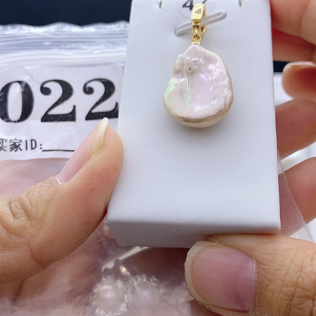 颈饰钛钢淡水珍珠