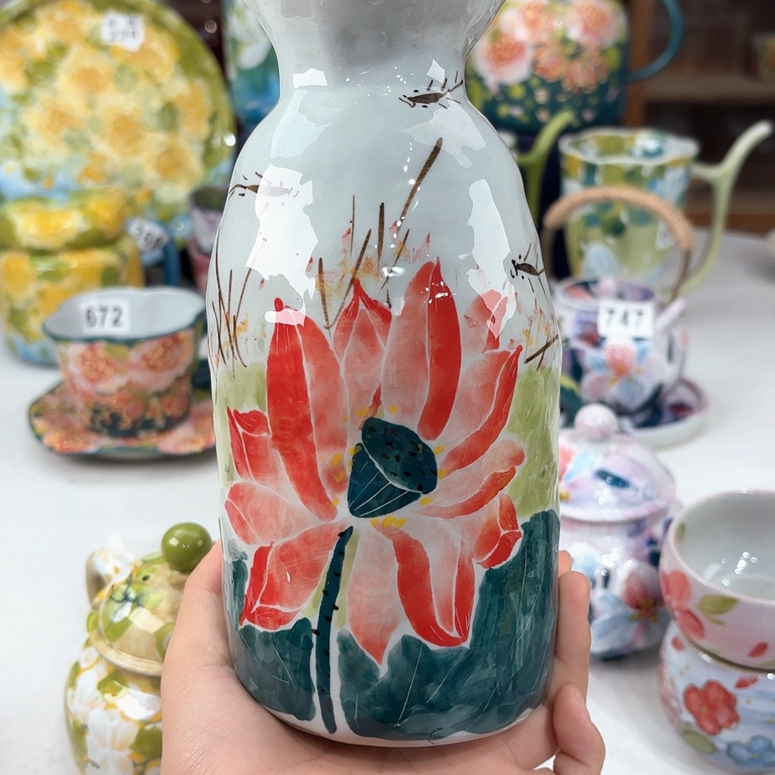 景德镇手绘高温釉下彩陶瓷茶具