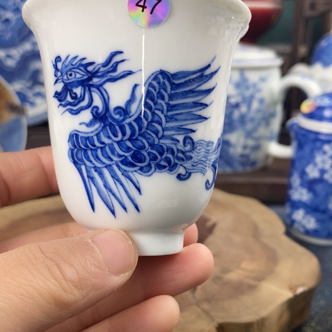 瓷片景德镇手绘青花茶器47