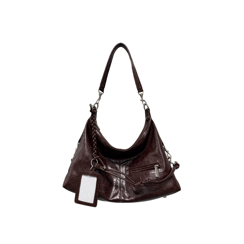 URBAN REVIVO2025秋季新款女士托特单肩斜挎包7/4