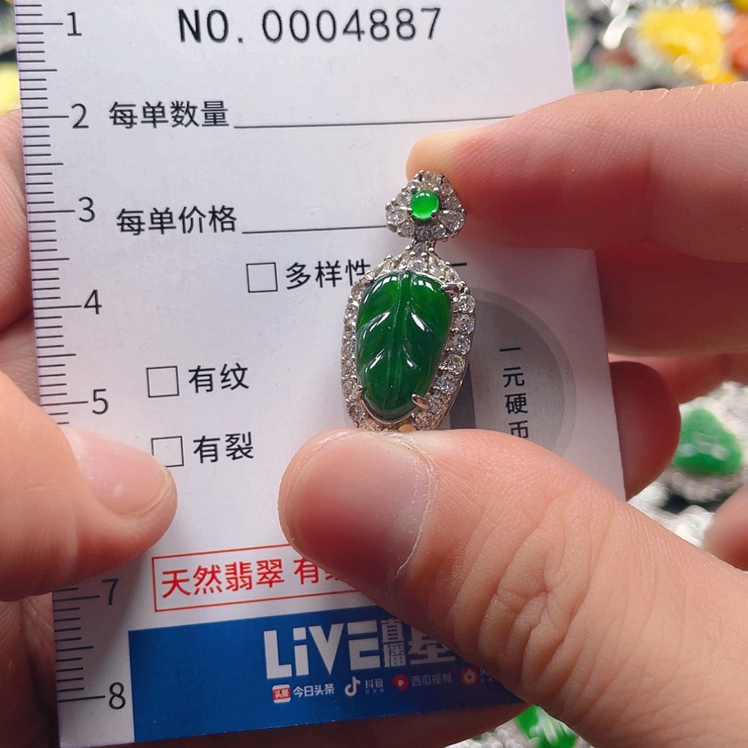 翡翠未镶嵌吊坠(不含链)