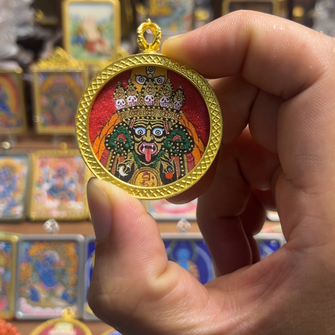 吊坠扎基，3.5圆，手工绘画