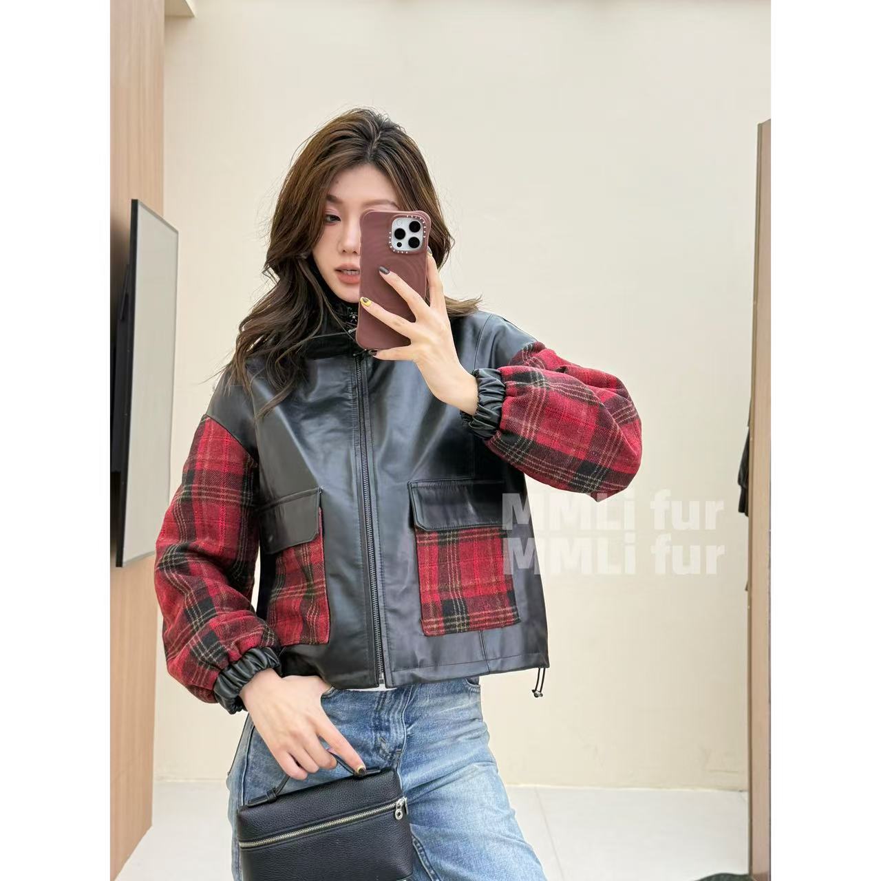 【冰冰】MMLi CLOTHES｜春款设计师绵羊皮外套 mm25606