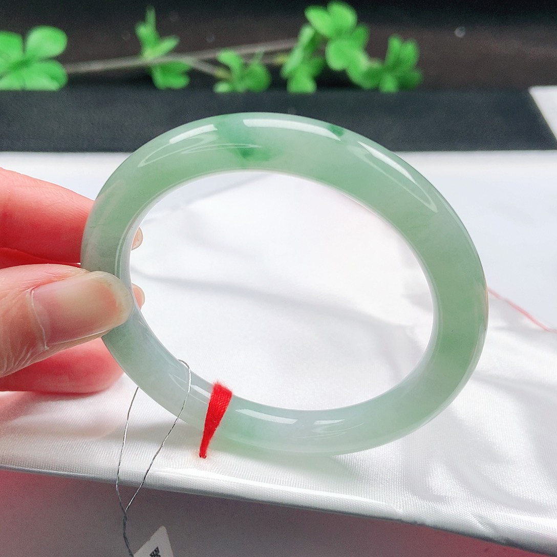 未镶嵌手镯翡翠53圆条