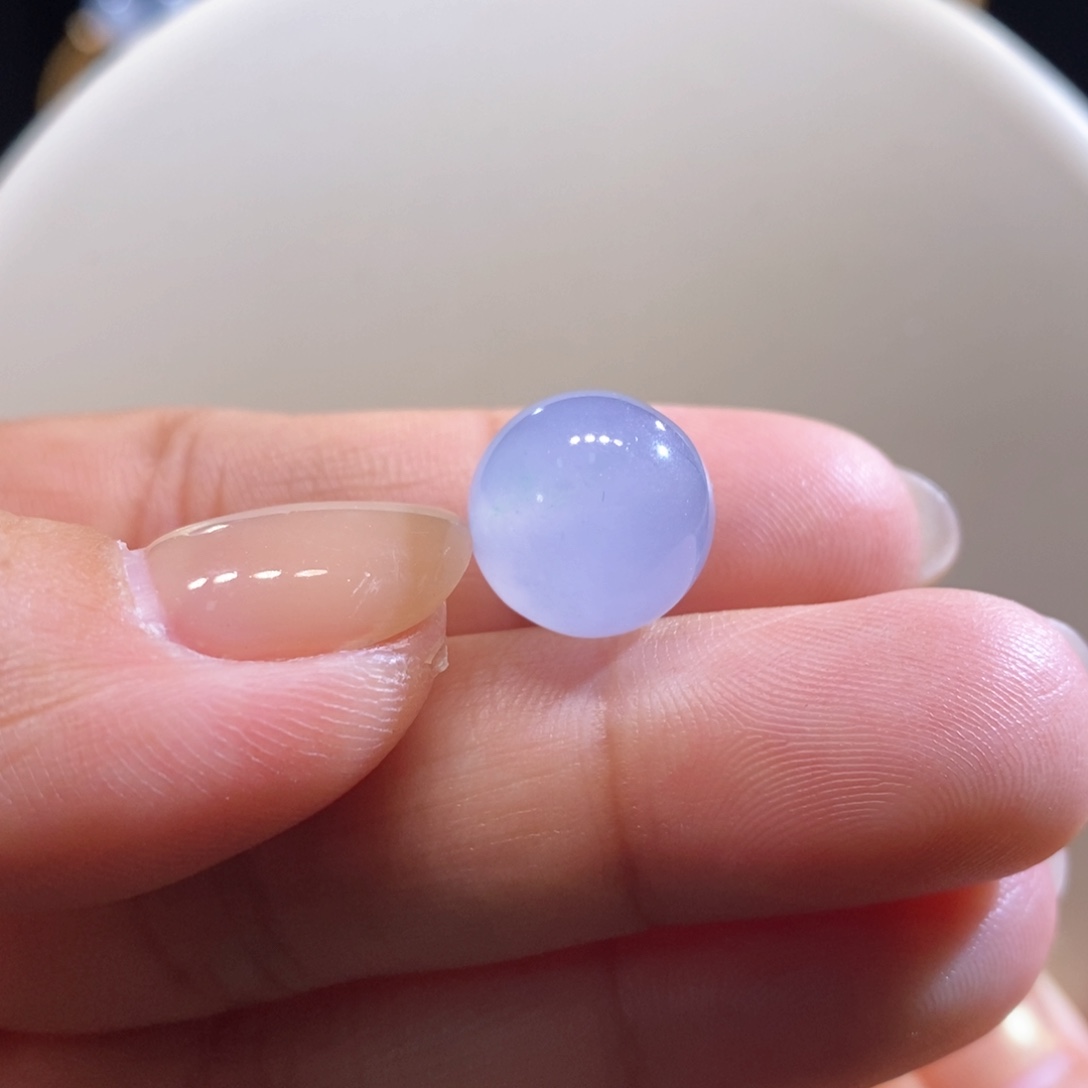 翡翠未镶嵌吊坠(不含链)翡翠冰奶蓝紫珠卡12.7