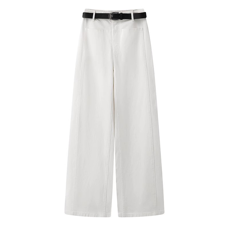 ARQSEVFAES正品2025新款【clean fit牛仔白色阔腿牛仔裤女50423243