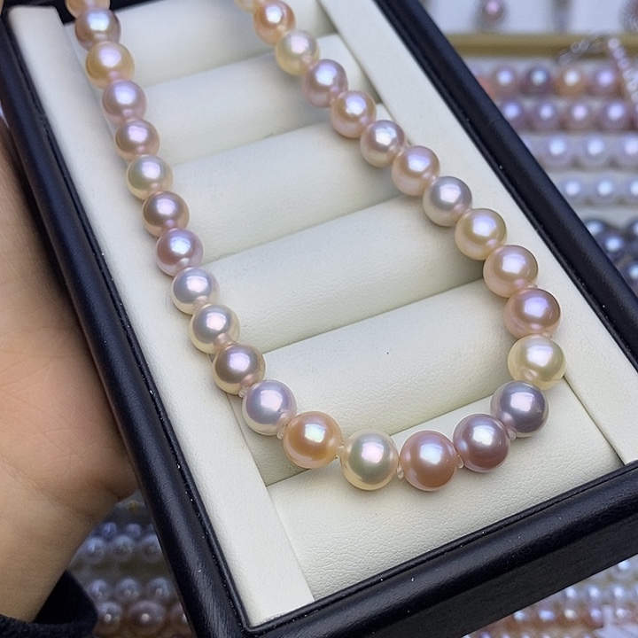 淡水珍珠未镶嵌颈饰无核 马卡龙8