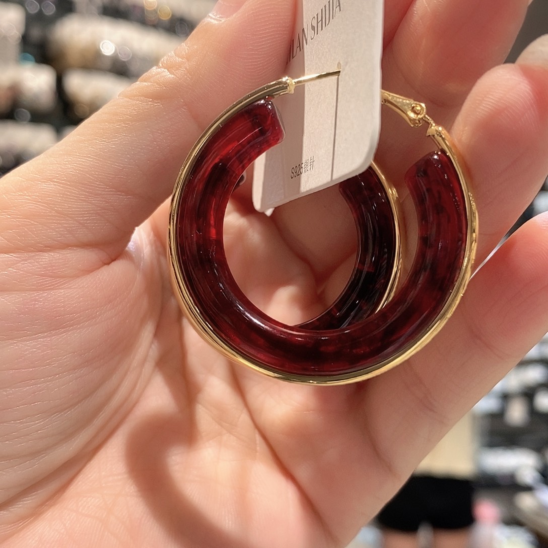 铜合金925银红色腰线圈