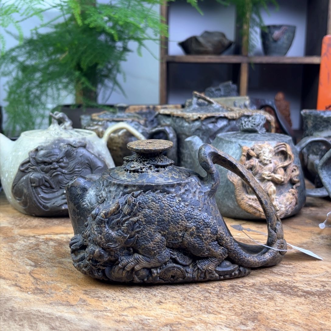 赏**茶飞天貔貅黄金豹一路暴发