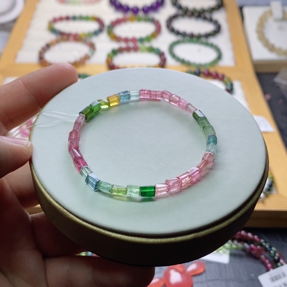 碧玺碧玺手链未镶嵌