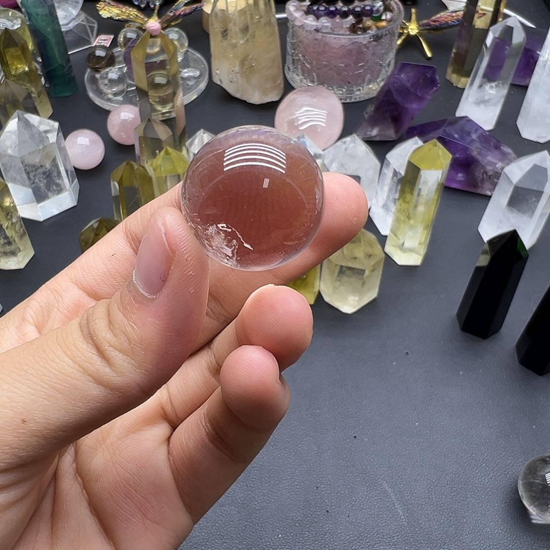 山***，水晶天然水晶半成品未镶嵌微瑕