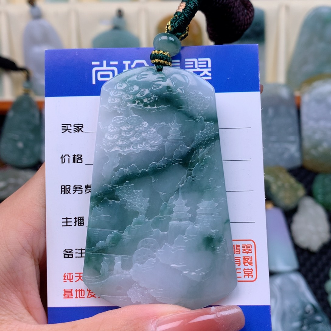 翡翠颈饰未镶嵌缅甸翡翠