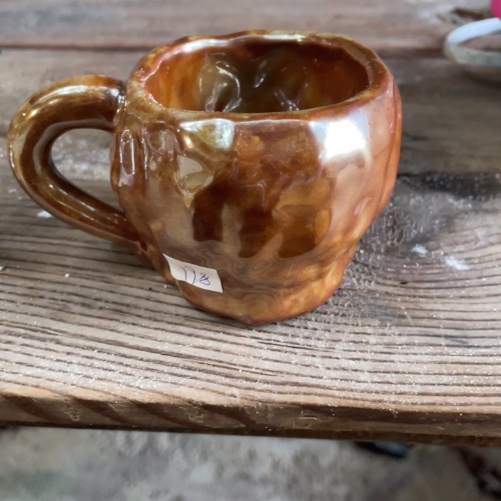 浪鬼柴烧 釉绘柴烧零**手杯