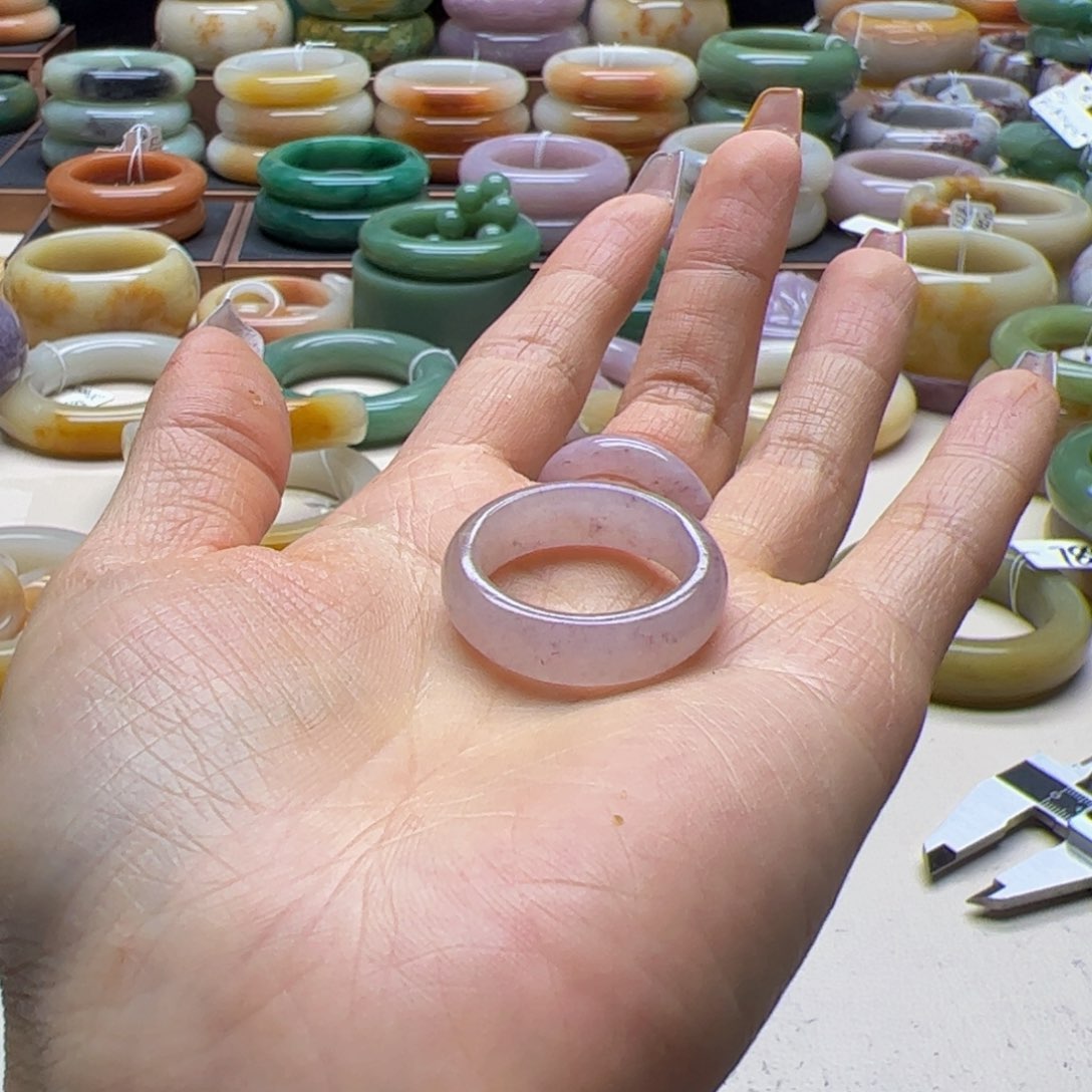 石英质玉合金戒圈大*曹