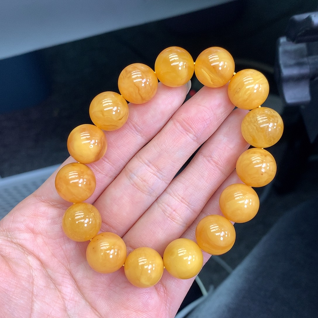 琥珀未镶嵌珠宝奇石13mm➕