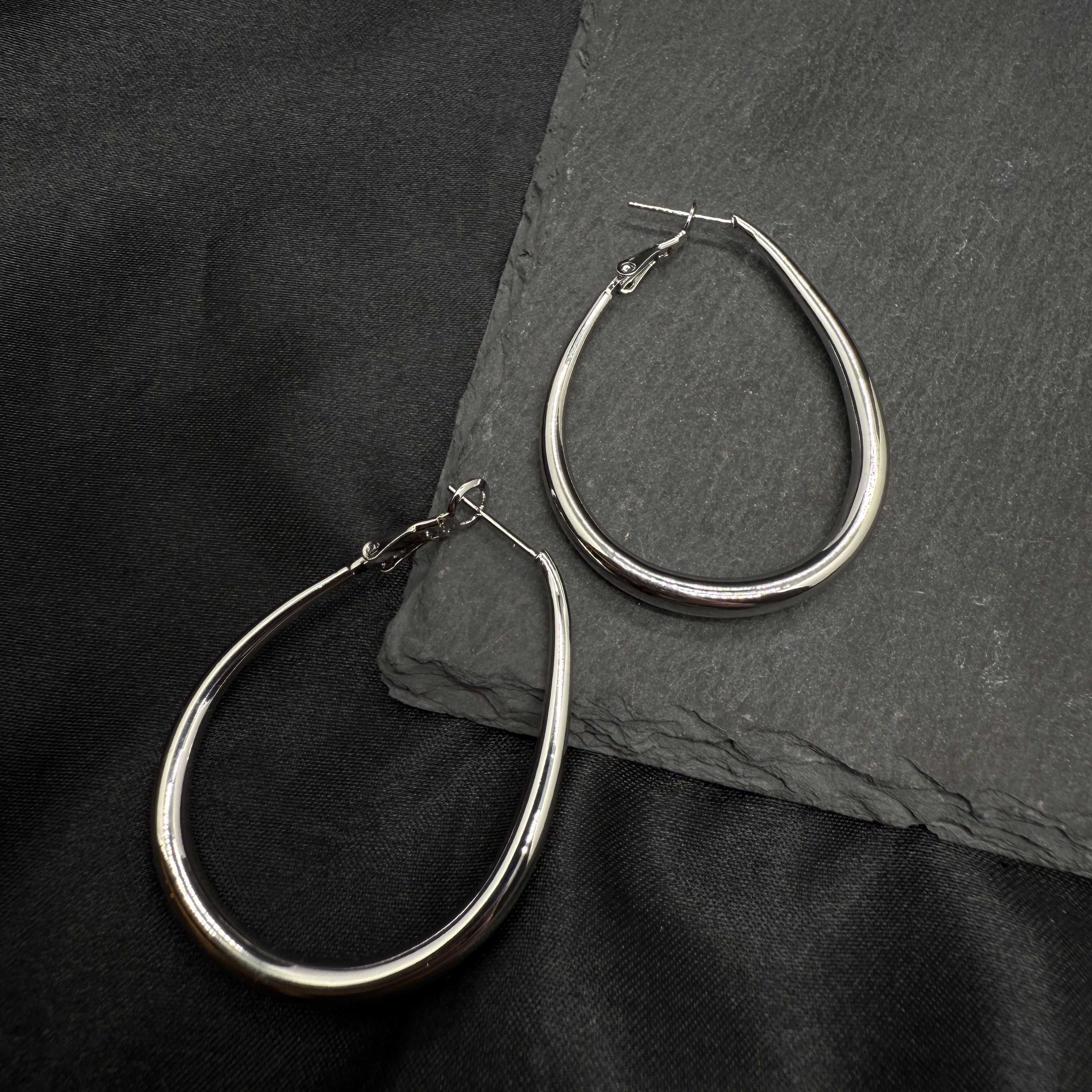 钛钢耳饰 0716 Acc-A52 个性小众欧美简约百搭时尚银色耳环