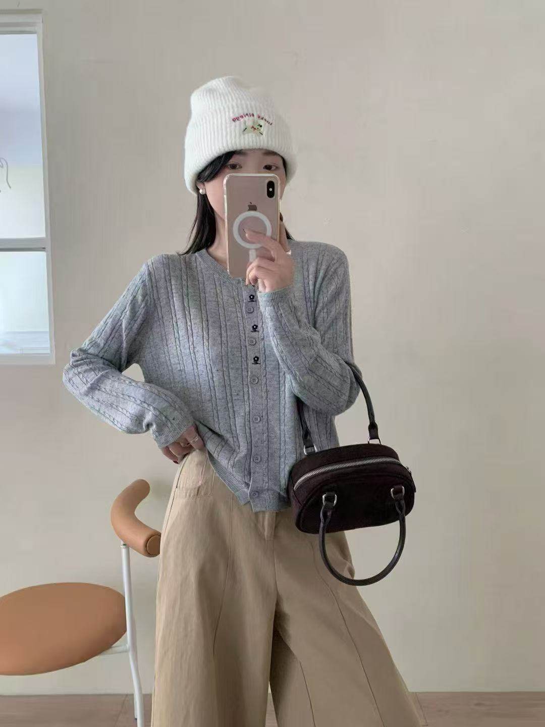 aa宽松上衣风时尚套装复古法式女装气质纯欲风韩版百搭集合链接