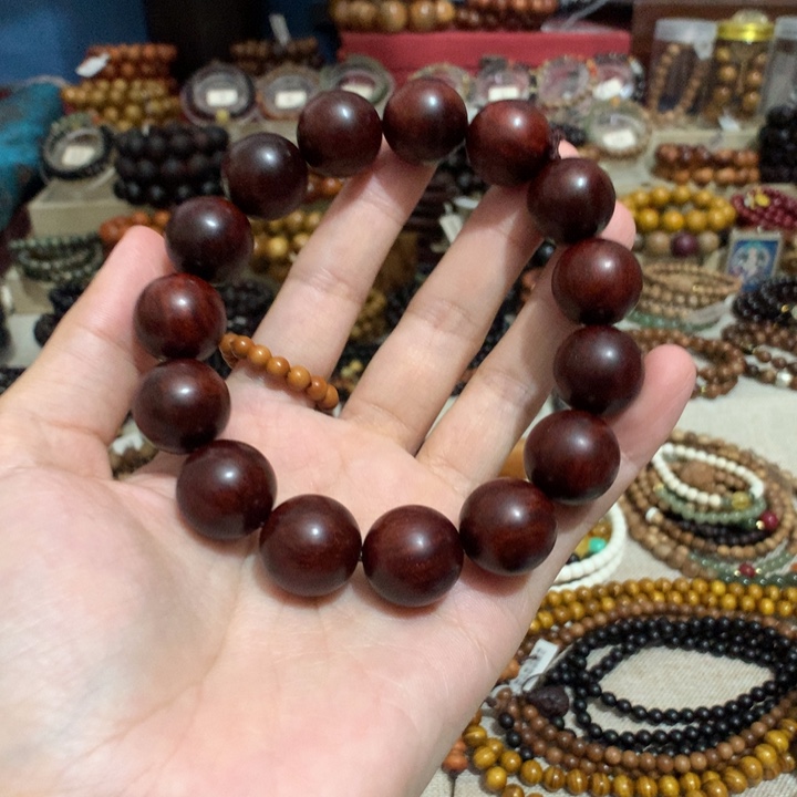 觀***在手串/手链小叶紫檀1.5带星15颗