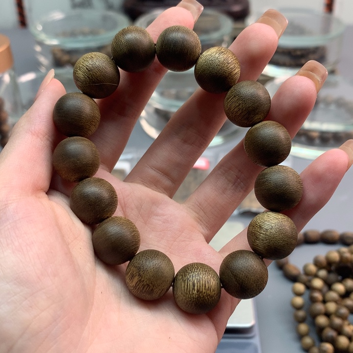 手串沉香单圈绿棋手串