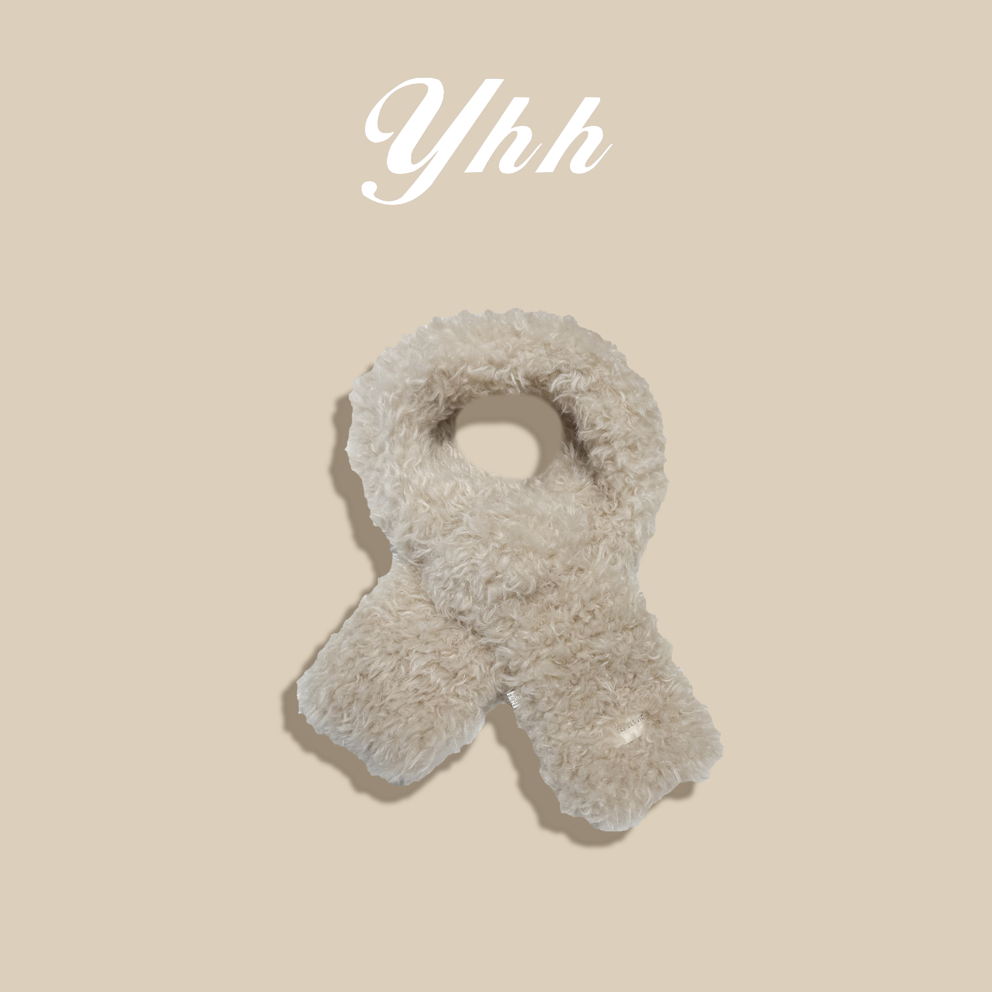 【余欢欢】冬季百搭时尚加绒保暖交叉护颈毛毛围脖-YHX50121