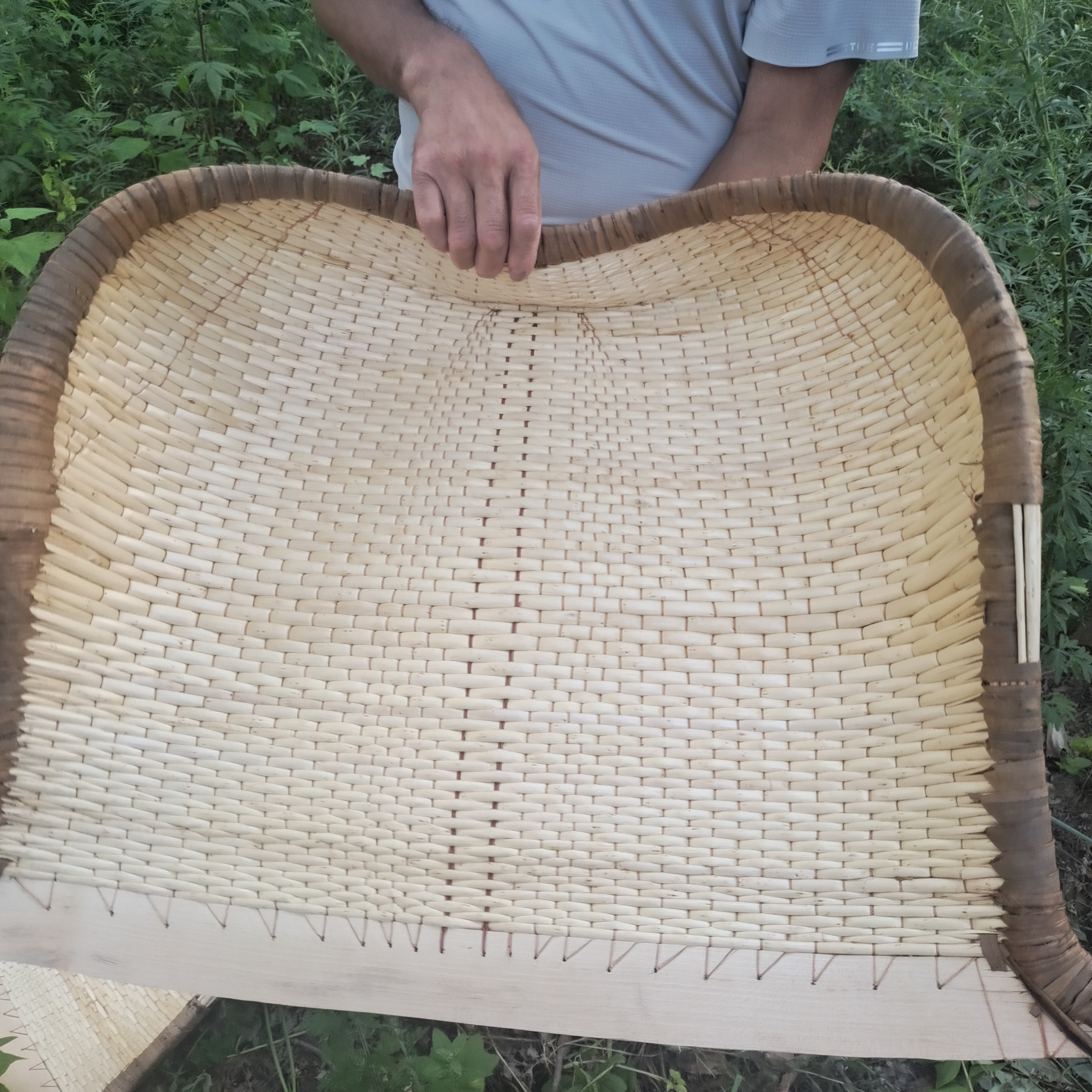 老式簸箕传统手工簸箕农用柳编簸箕家用大簸箕柳编簸箕笸箩收纳筐