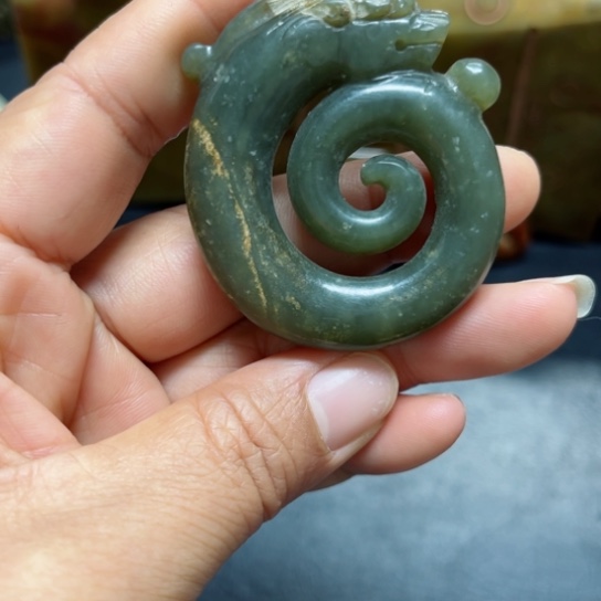 吊坠白玉菩提把件