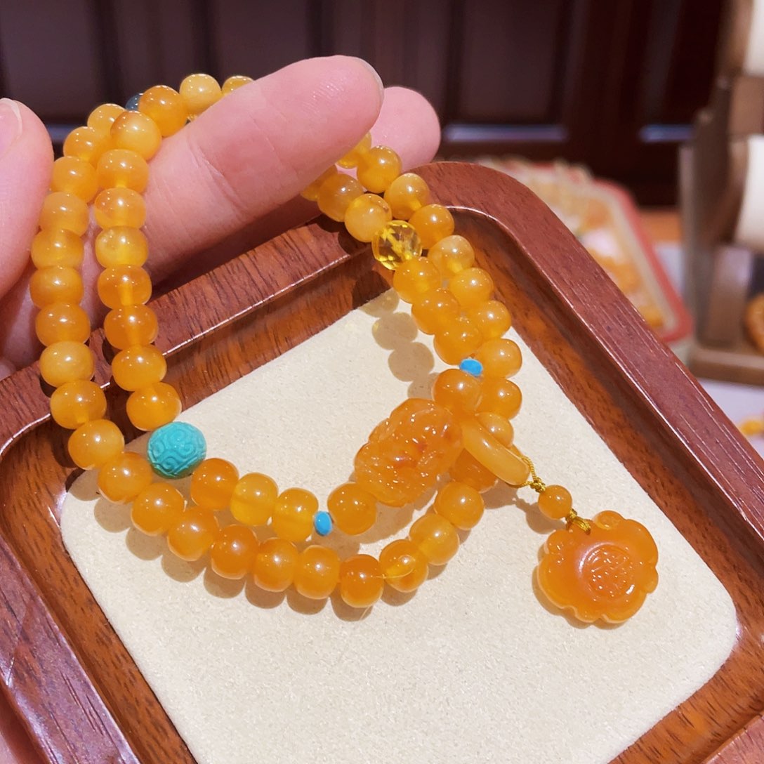 蜜蜡手链未镶嵌手串