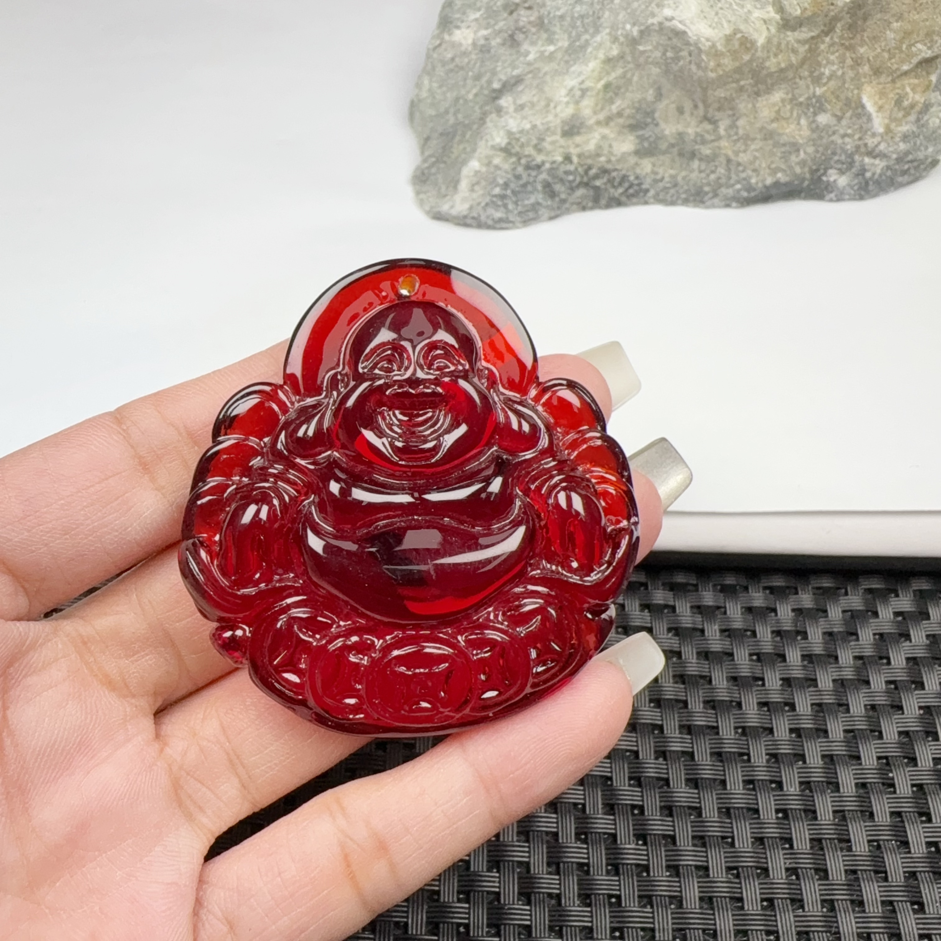 z308小红佛公气质精美吊坠