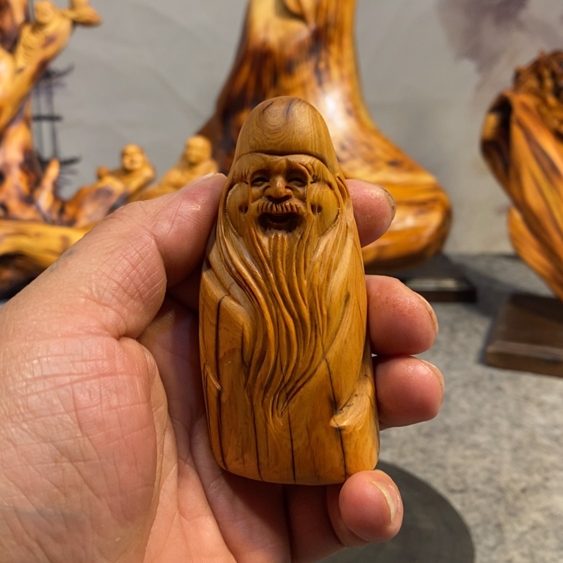 【闪购商品】柏木（崖柏）根雕木雕工艺品摆件家居厂家直销手把件