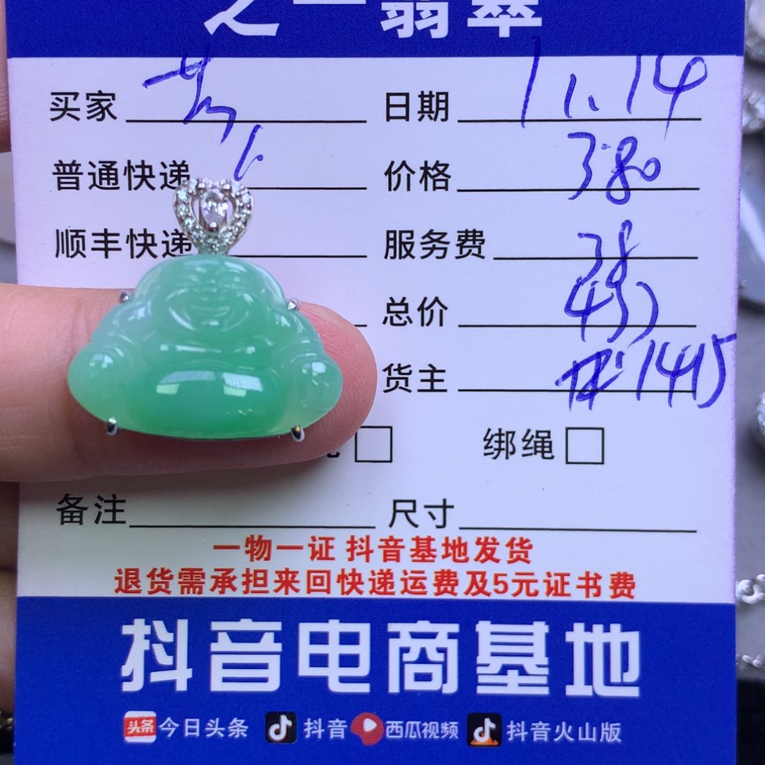 颈饰银S925镶嵌翡翠芳****遇