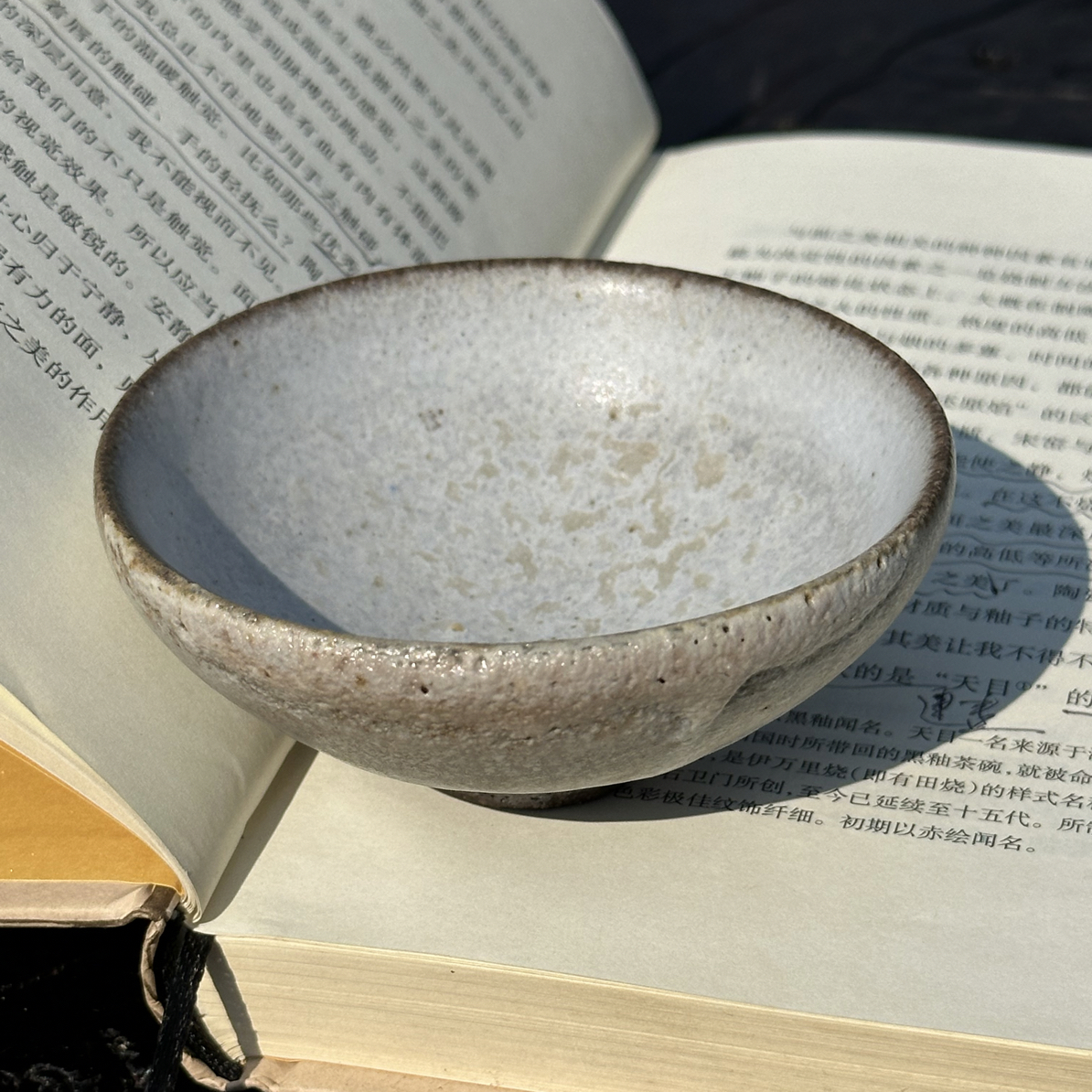 9口高温落灰烧胶质白贝龙窑柴烧建盏茶盏主人杯单杯手工制作复古