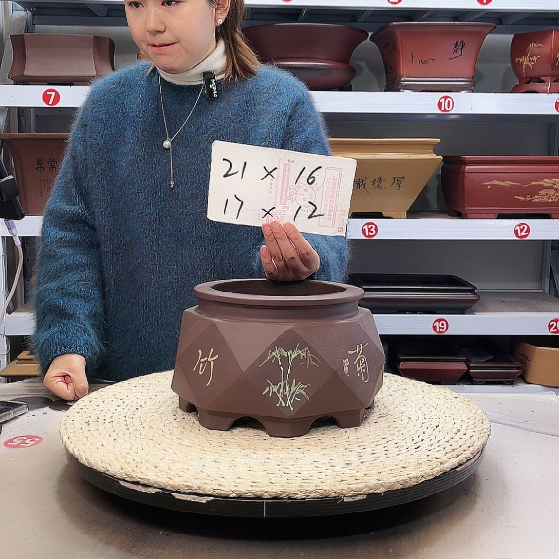 紫砂花盆紫砂花盆