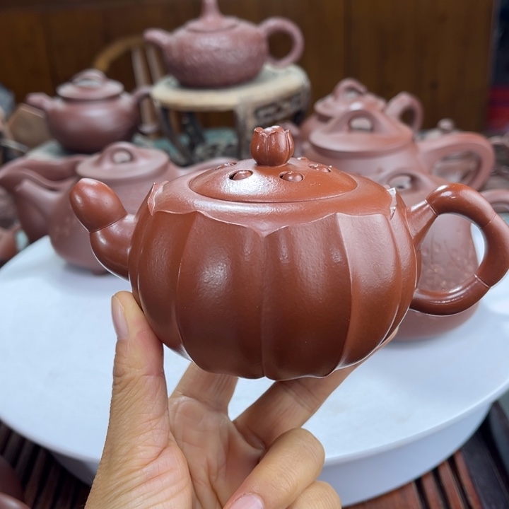 茶壶紫砂紫砂花茶