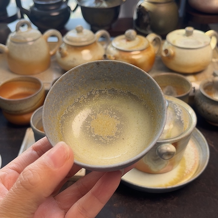 执***念茶盏柴烧茶具柴烧茶具