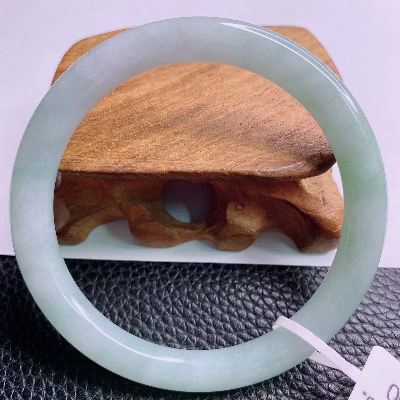 缅甸天然A货翡翠手镯55-56美人条精美冰透女款时尚高冰少女气质