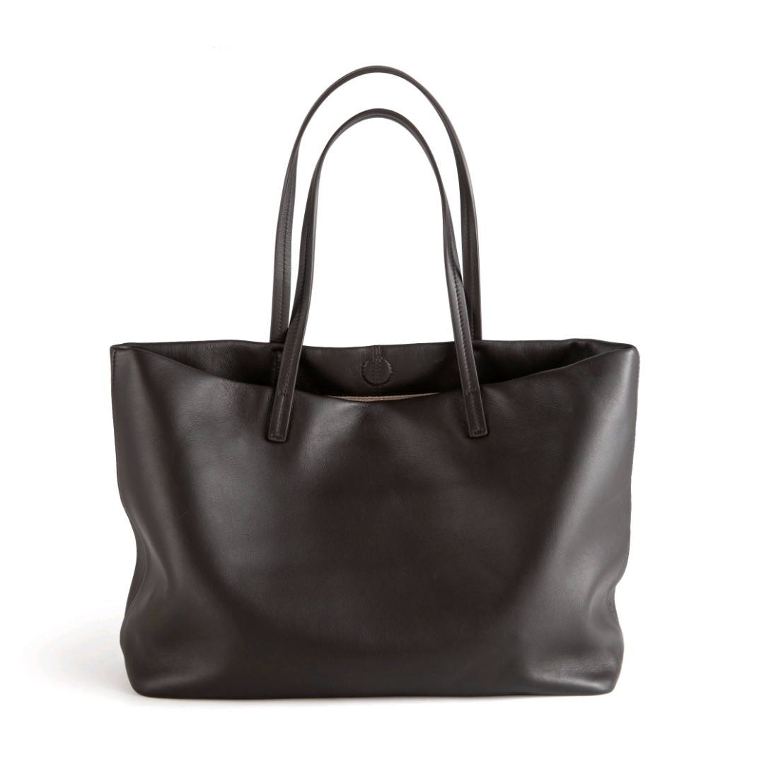 row家新款羊皮大托特包包单肩包