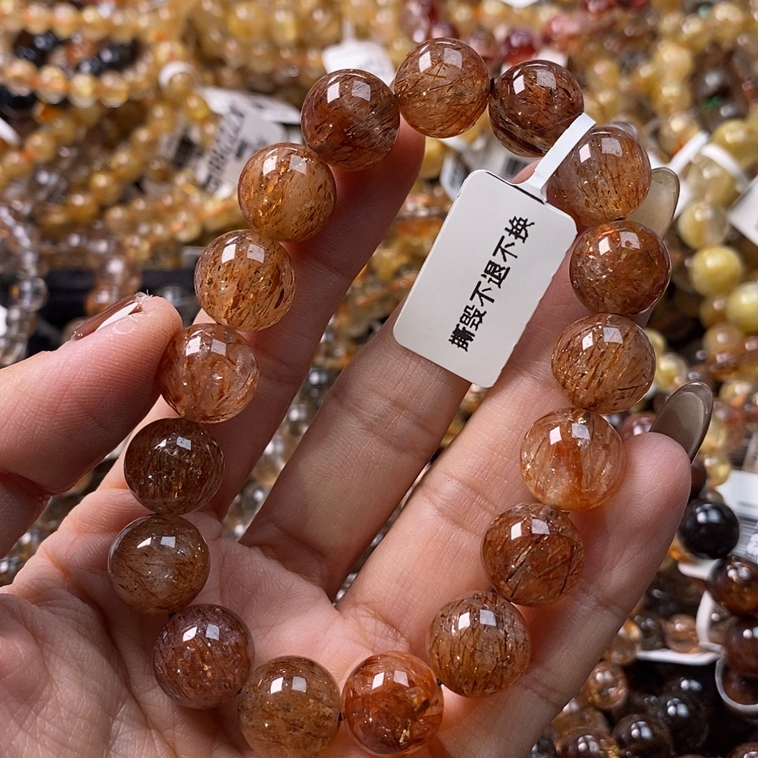 爱***走未镶嵌水晶手链水