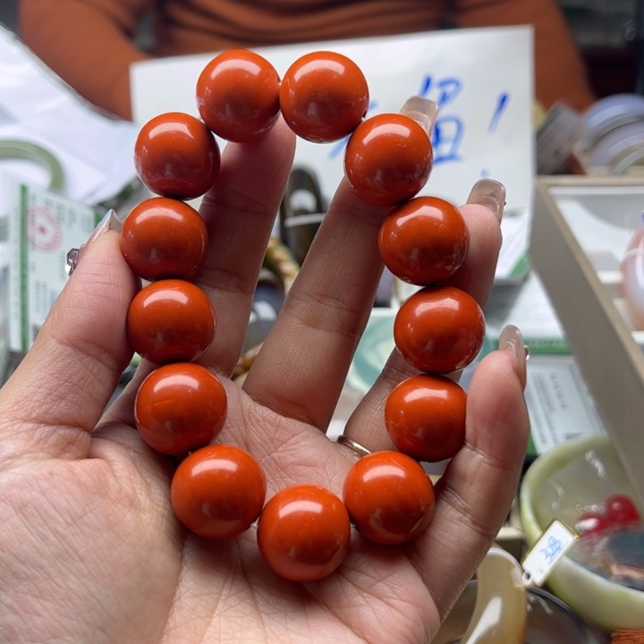 蛇纹石玉手链未镶嵌