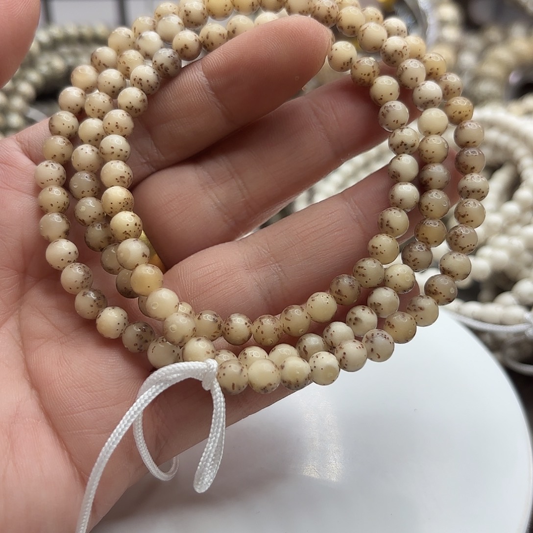 *****星月菩提手串6龙蛋果冻大留白